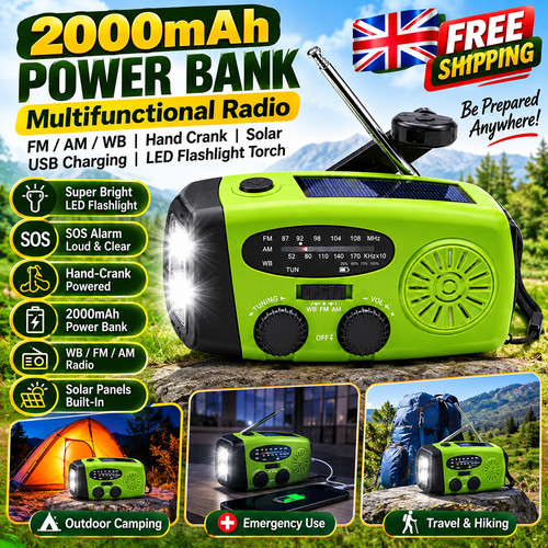 2000mah wind solar radio - 2000mah,