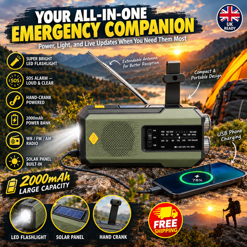 2000mah wind solar - wind, radio