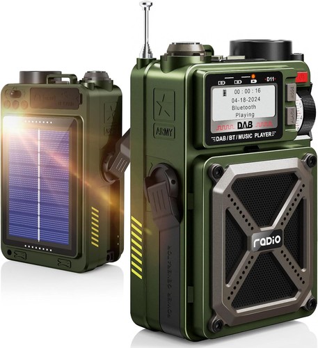 Portable dab radio with - &,