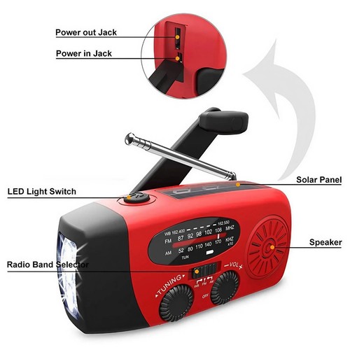 2000mah wind solar radio - 2000mah,