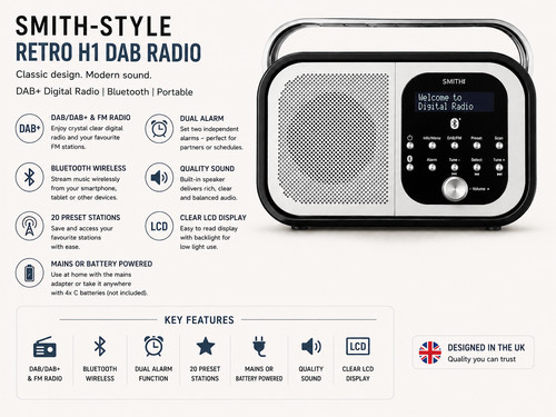 Smith style retro - retro, h1