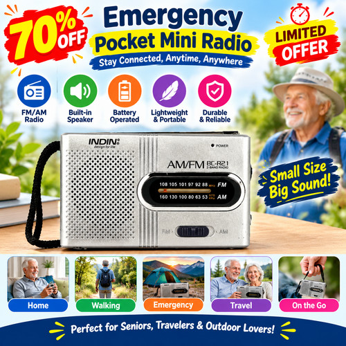 Travel radio battery - am, fm