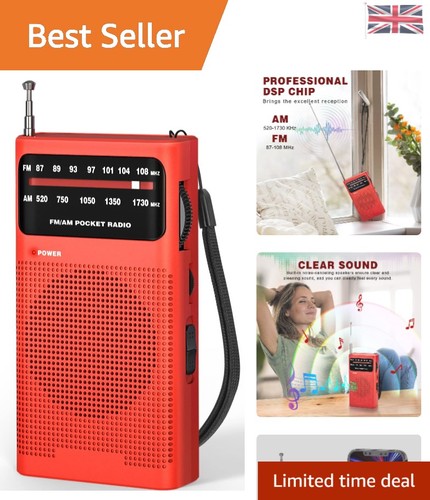 Compact battery powered am - compact, fm/am