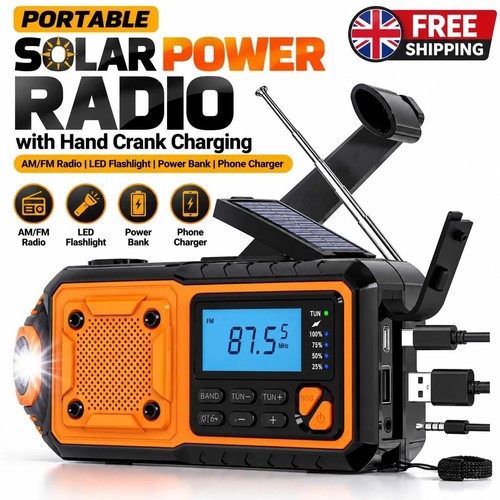 4000mah solar emergency - emergency, radio