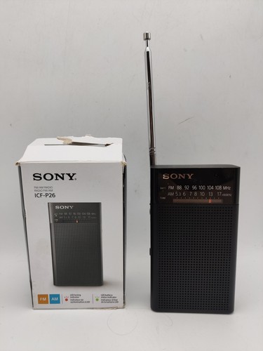 Sony icf p26 portable - icf‑p26, pocket