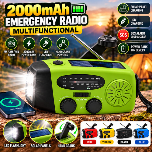 2000mah wind solar - solar, radio