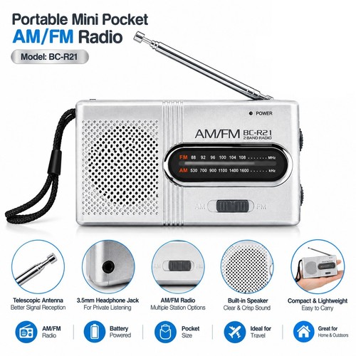Portable pocket radio - portable, am