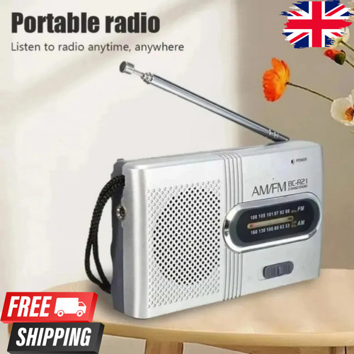 Travel radio battery - fm,