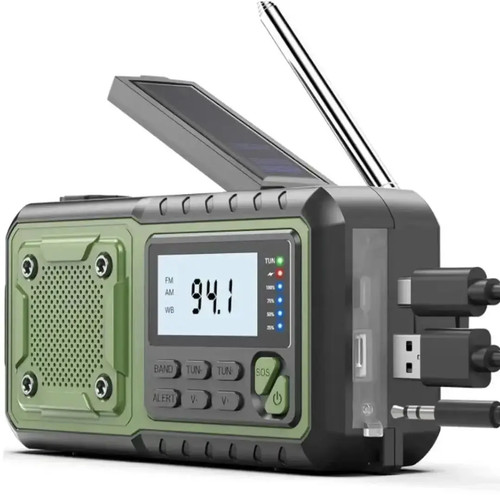 4000mah solar emergency radio - solar,