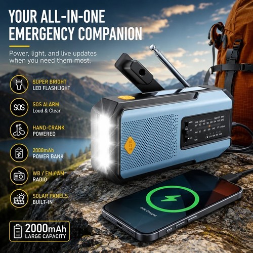 2000mah wind solar - 2000mah,