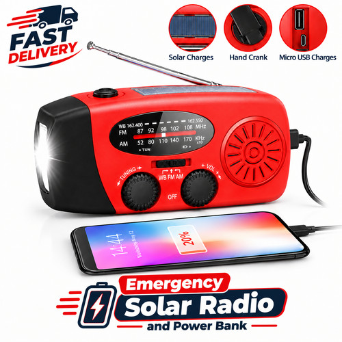 Emergency wind solar hand - wind, up
