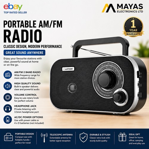 Portable radio mains - mains, or