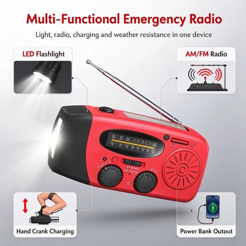 Emergency wind radio solar - emergency,