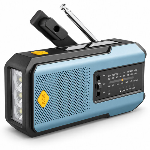 Emergency wind radio - wind, up