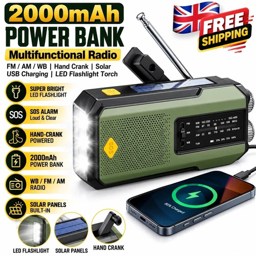 2000mah wind solar - solar, radio