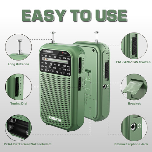 New d220 portable - new, fm
